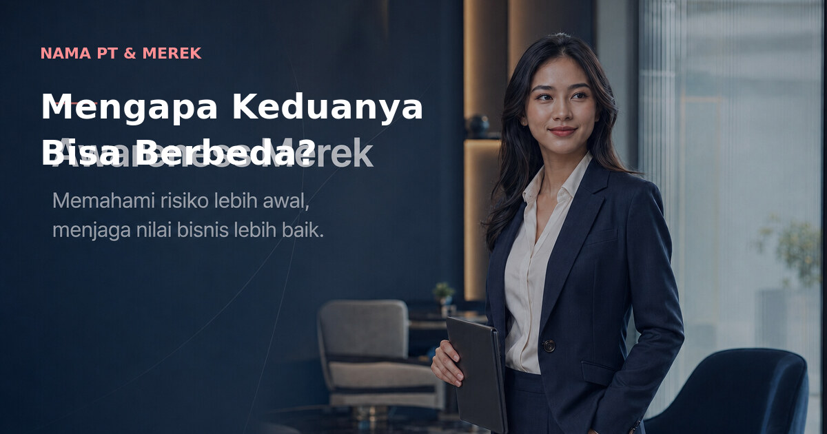 Nama perusahaan dan nama merek mempunyai fungsi yang berbeda