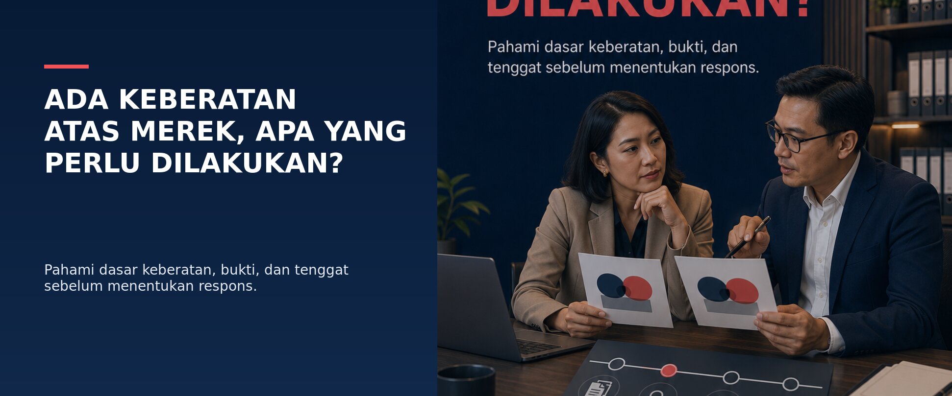 Pemilik usaha dan Brand Expert membahas keberatan atas permohonan merek