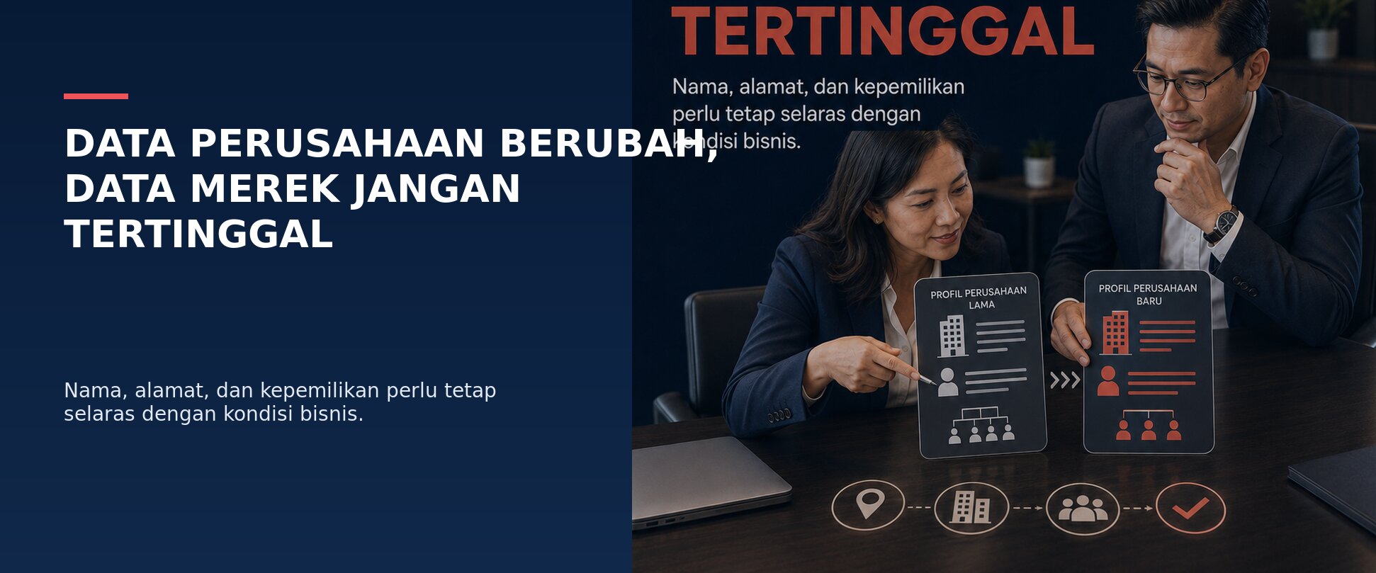 Data pemilik merek perlu mengikuti perubahan perusahaan